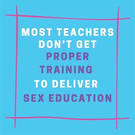 Teacher Sex Education Training — Sex Ed East