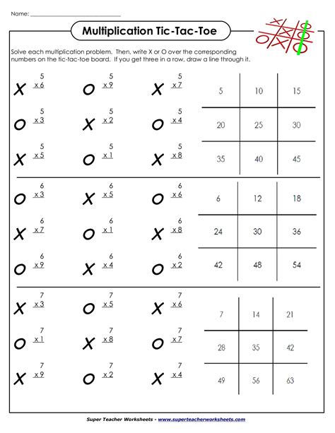 Multiplication Super Teacher Worksheets