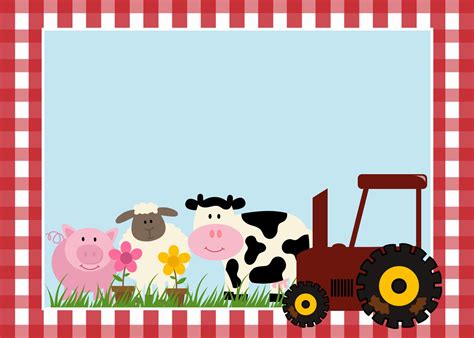 Blank Free Printable Farm Birthday Invitations