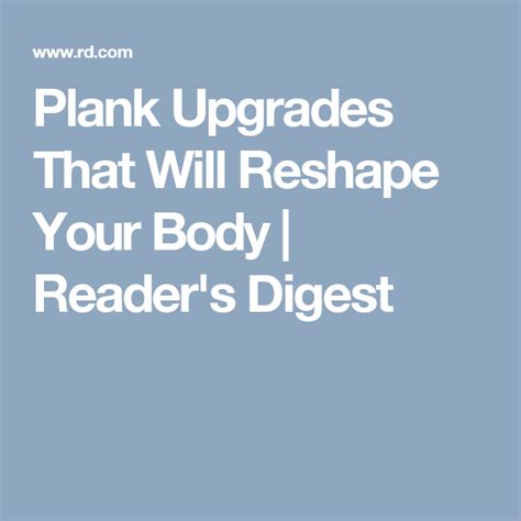 7 Plank Upgrades That Will Completely Reshape Your Body