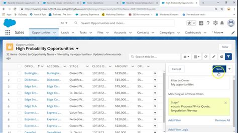 Create And Customize List Views In Salesforce Lightning Youtube