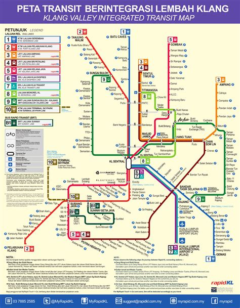 Klang Valley Integrated Transit Map 001 