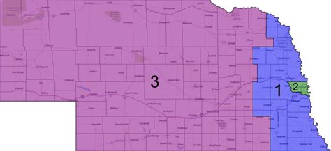 Nebraska Congressional Districts Map