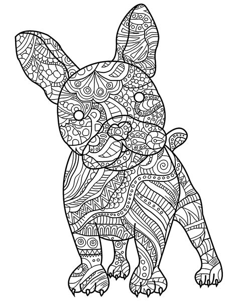 Cute Dog To Color Dogs Kids Coloring Pages