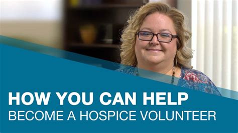 Hospice Volunteers What Roles They Play And How You Can Help Youtube