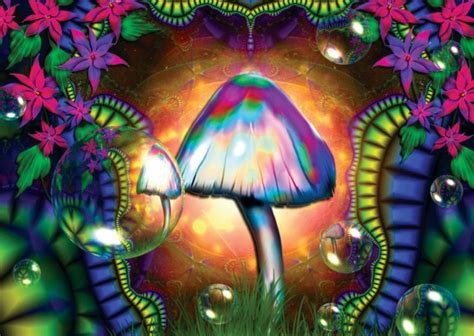 35 Trippy Mushroom Paintings