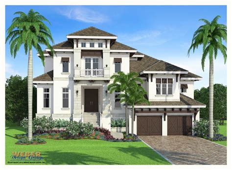 Technology and entertainment are kept in mind for all areas of the apartment. Waterfront Mediterranean House Plans Two Story Weber West ...