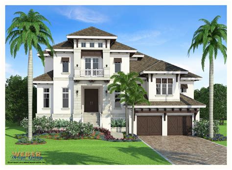 Floor plans are useful to help design furniture layout, wiring systems, and much more. Waterfront Mediterranean House Plans Two Story Weber West ...