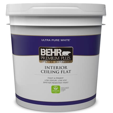 Behr Premium Plus Interior Ceiling Paint And Primer Ultra Pure White 7