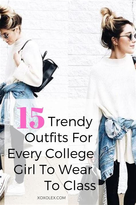 here are a few trendy outfit ideas to wear to your college class college class outfits wear