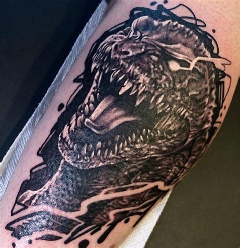Godzilla Done By Mark Fettig At Honest To Goodness Tattoo Piercing