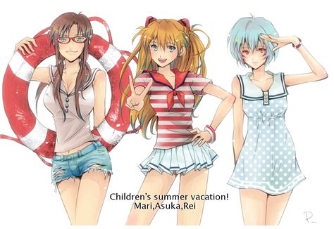 Anime Asuka Langley Soryu Girls Makinami Mari Ayanami Playmat Gaming Mat 3699 Picclick