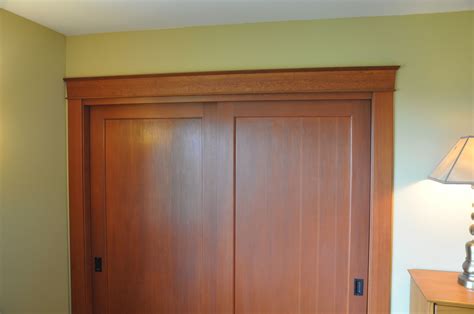 Craftsman Style Door Casing Of Reclaimed Fir And Redwood Craftsman