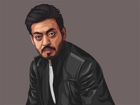 Indian Actor Irfan Khan Vector Illustration By Lets Vectorize On Dribbble