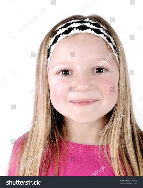 Pretty Blonde Little Girl Smiling Stock Photo 93820102 Shutterstock