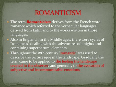 Ppt Romanticism Powerpoint Presentation Free Download Id9316796
