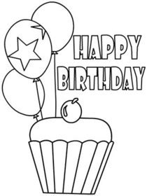 Free Printable Birthday Coloring Cards Cards, Create and Print Free