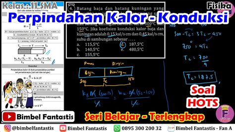 Soal Hots Perpindahan Kalor Konduksi Seri Belajar No