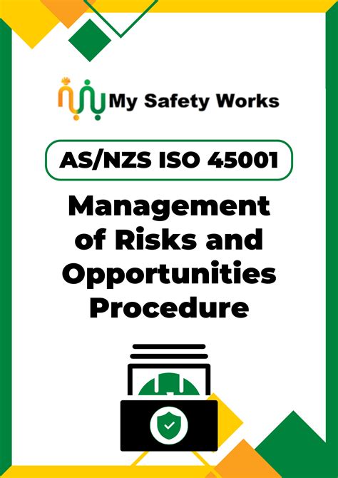 Asnzs Iso 45001 Management Of Risks And Opportunities Procedure My