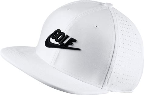 Nike Synthetic Perforated Snapback Golf Hat In White For Men Lyst