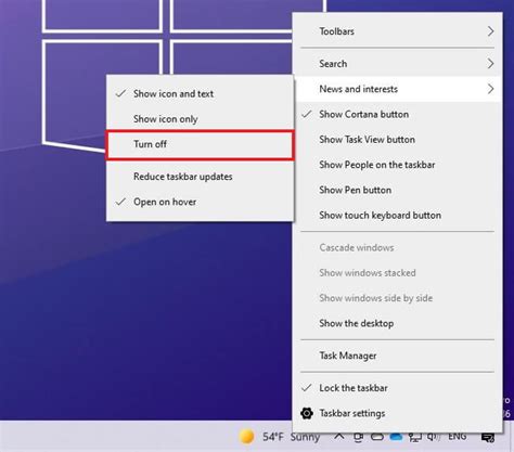 How To Disable News And Interests Taskbar Widget On Windows 10
