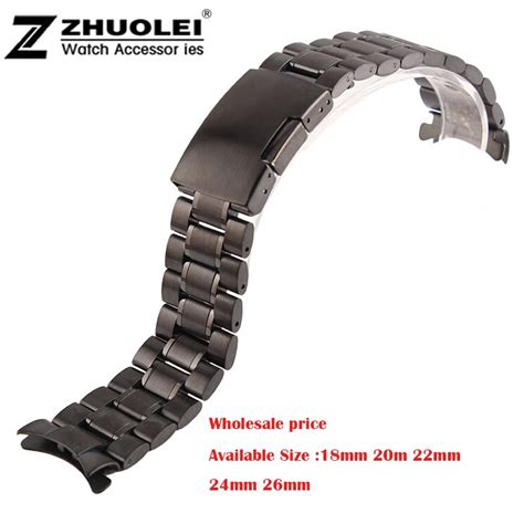 Buy Unisex Watch Accessories Black Stainless Steel