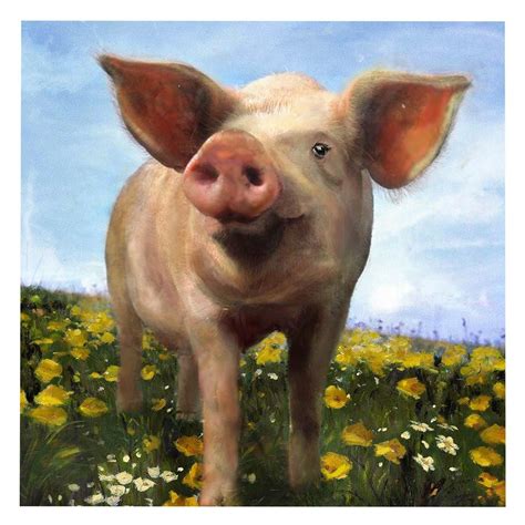 Crestview Pig Out Cvtop1920 Pig Painting Hand Painting Art Hand