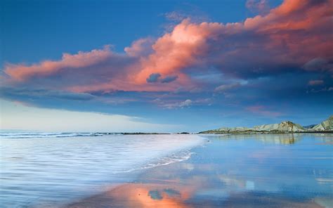 Nature Landscapes Beaches Reflection Water Ocean Sea