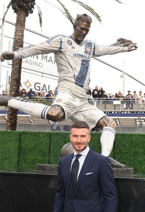 David Beckham ‘emotional As Kids See His La Galaxy Statue For First