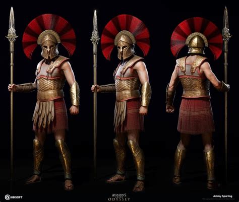 Artstation Spartan Commander Assassin S Creed Odyssey Ashley Sparling Character Art