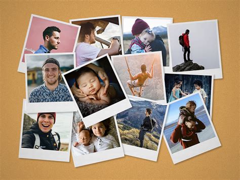 Polaroid Photos Collage Mockup Uplabs