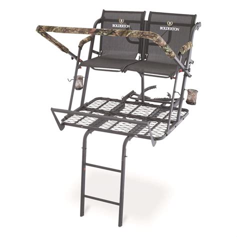 Bolderton 18 2 Man Ladder Tree Stand With Grizzly Grip Safety System