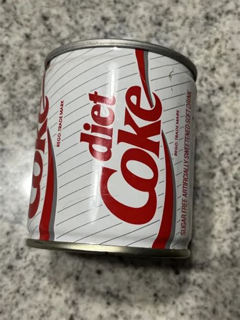 Vintage Diet Coke 3” Mini Can Full Early 1980s Pull Tab Canned In