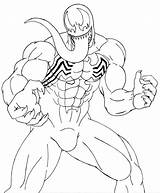 Venom Lineart Spiderman 09tuf Coloringfolder Imprimir Muscles Superhero Superhelden sketch template