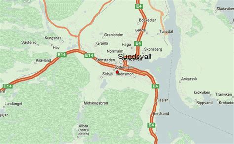 Summer tourist map over medelpad. Guía Urbano de Sundsvall