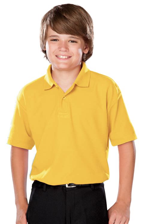 5300-YEL-XS-SOLID|BG5300|Youth Value Wicking Polo