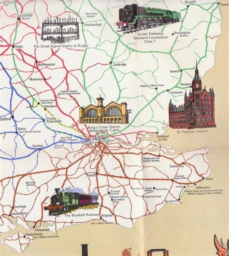 Railway History Map Of Britain South East Edge Hill Station