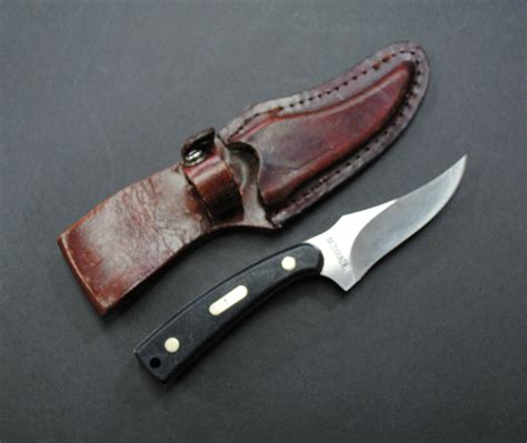 Schrade 1520t Old Timer Huntingskinning Dagger Knife With Leather