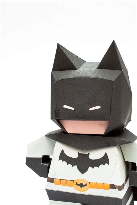 วิธีทำของเล่นโมเดลกระดาษแบทแมน Chibi Batman Papercraft Model Batman