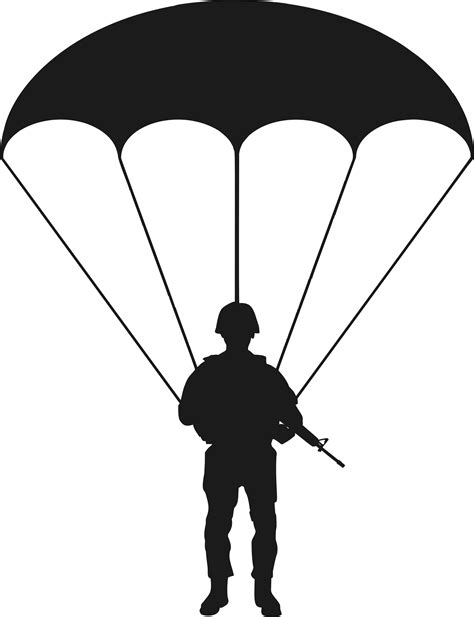 Clipart Paratrooper Silhouette Female Silhouette Clip Png Download