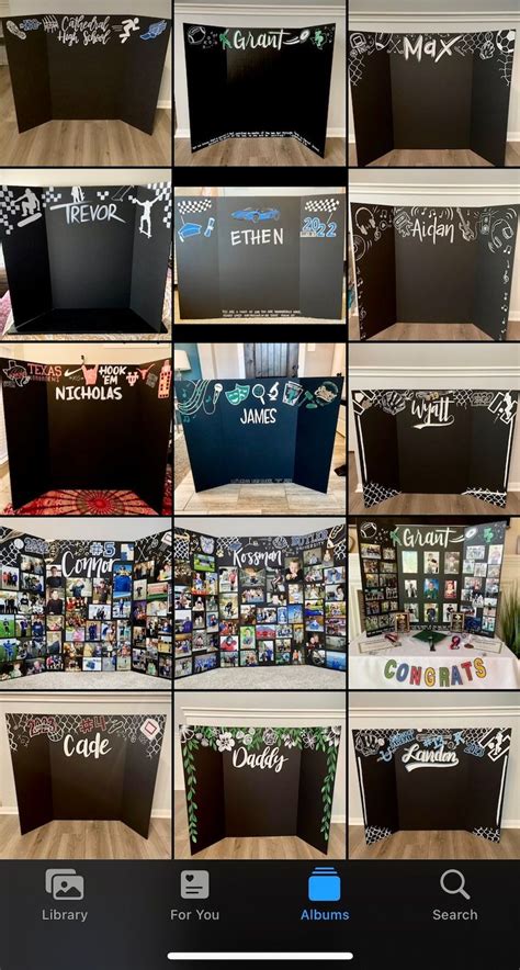 Senior Tri Fold Photo Display Board For Graduation Party Etsy En 2023