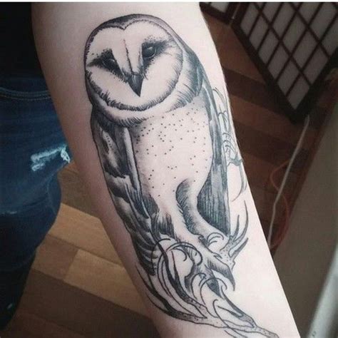 Barn Owl Tattoo Done By Casper Macabre At Adorned Precision Tattoo