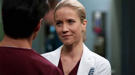 How Chicago Med S Jessy Schram Congratulated Brian Tee On His