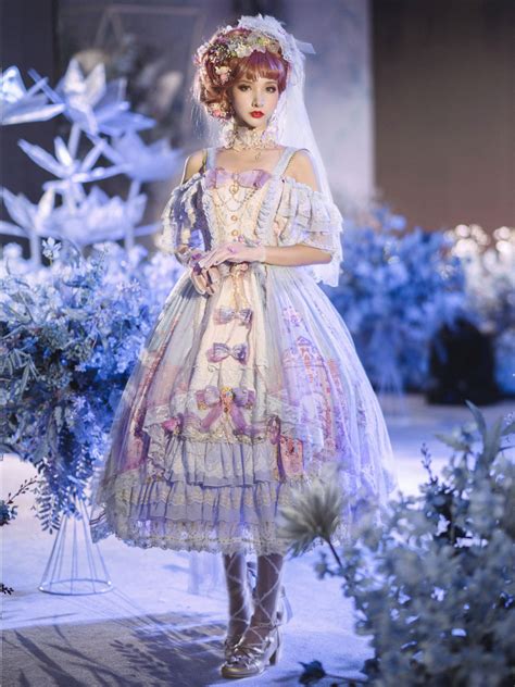 Sweet Lolita Dress Polyester Sleeveless Lolita Wedding Dress Lolita