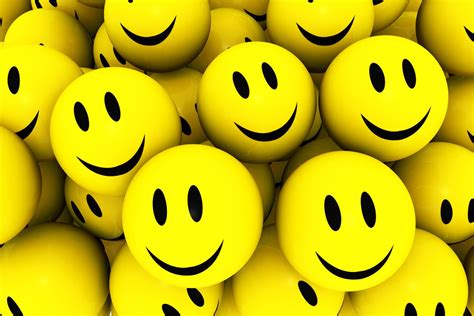 Group Of Happy Yellow Smiley Icons Stock Photo | Presentation ...