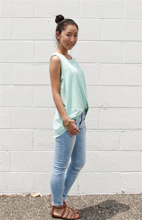 I did find two inspiration albums with neat ideas to think. Sunday Pastel: Sheer Top & Light Wash Skinny Jeans | Tea ...