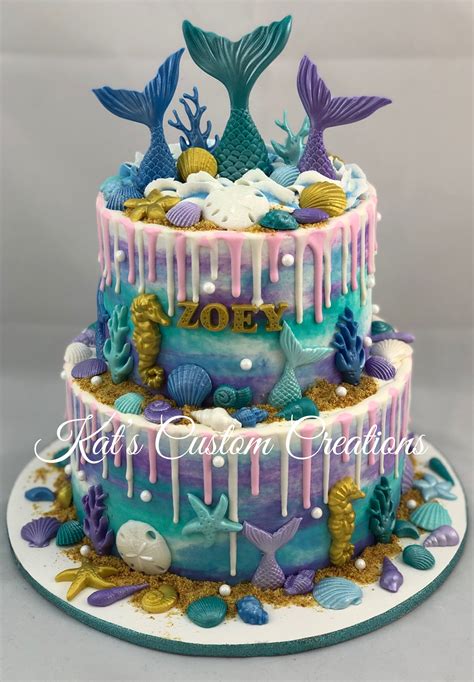 Mermaid Drip Cake