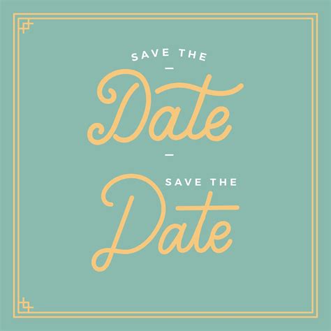 Save The Date Typography Vector 239643 Download Free