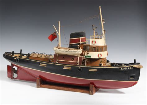 A Mid 20th Century Scratch Built Model Of A Boat Named Sun Xxi London