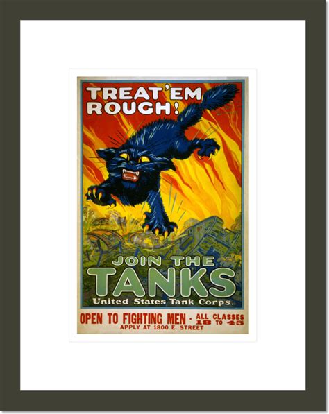 Treat Em Rough Join The Tanks Poster 1000museums